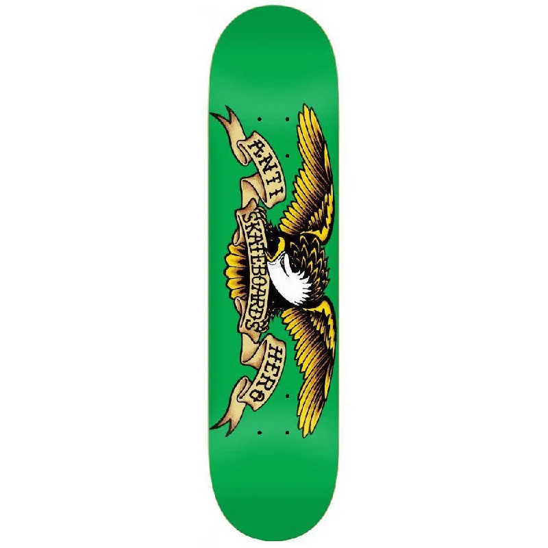 Anti Hero Skateboard Classic Eagle Medium Skateboard Deck Green 7.81"