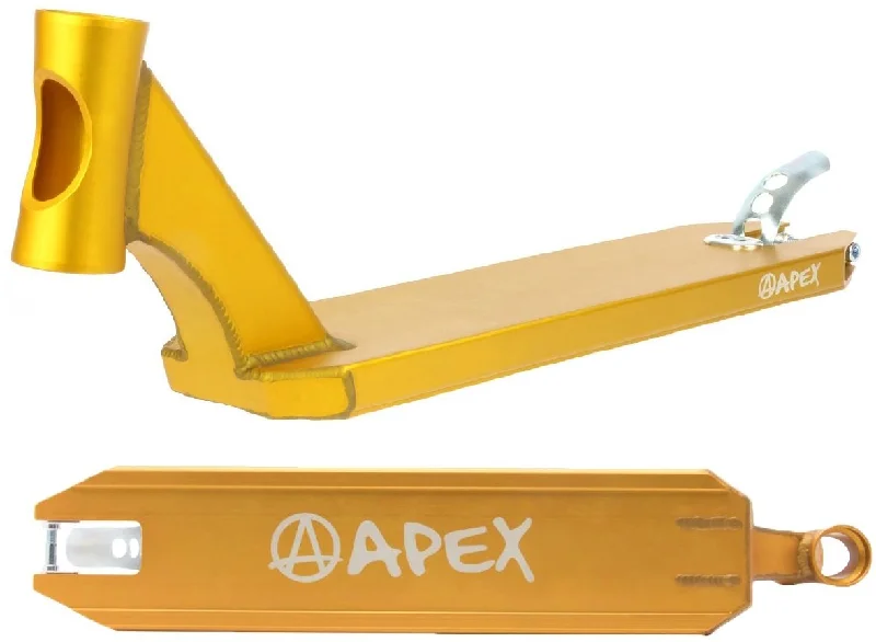 Apex Pro Gold Stunt Scooter Deck - 4.5" x 19.3"