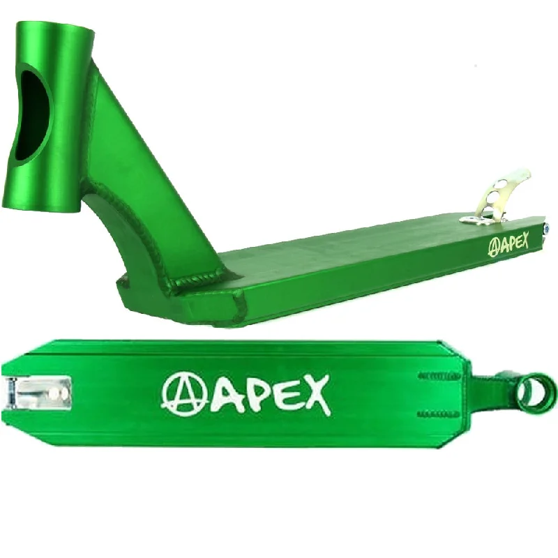 Apex Pro Green Stunt Scooter Deck - 4.5" x 19.3"