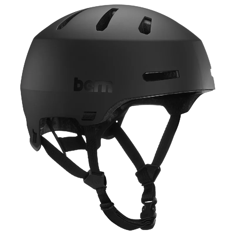 BERN - Macon 2.0 Hard Hat (Matte Black Asian Fit) Helmet