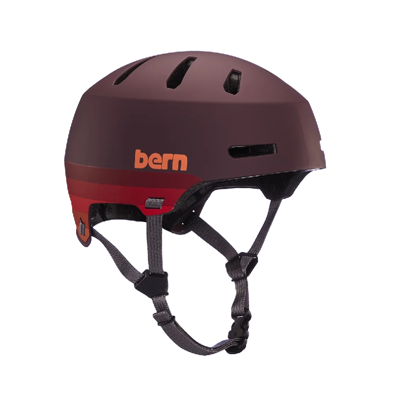 BERN - Macon 2.0 Hard Hat (Matte Retro Maroon) Helmet