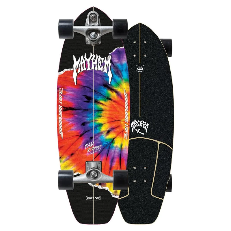 Carver ...Lost Rad Ripper Tie Dye Surfskate Cruiser Skateboard C7 - 10.5" x 31.0" WB 17.5"