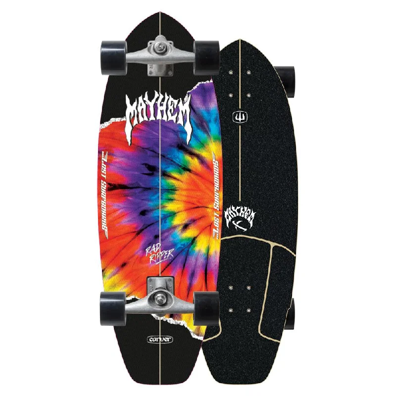 Carver ...Lost Rad Ripper Tie Dye Surfskate Cruiser Skateboard CX - 10.5" x 31.0" WB 17.5"