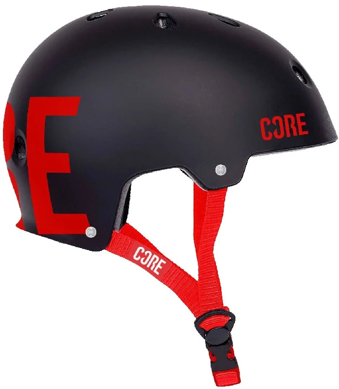 CORE Street Skate / Scooter Helmet - Black / Red