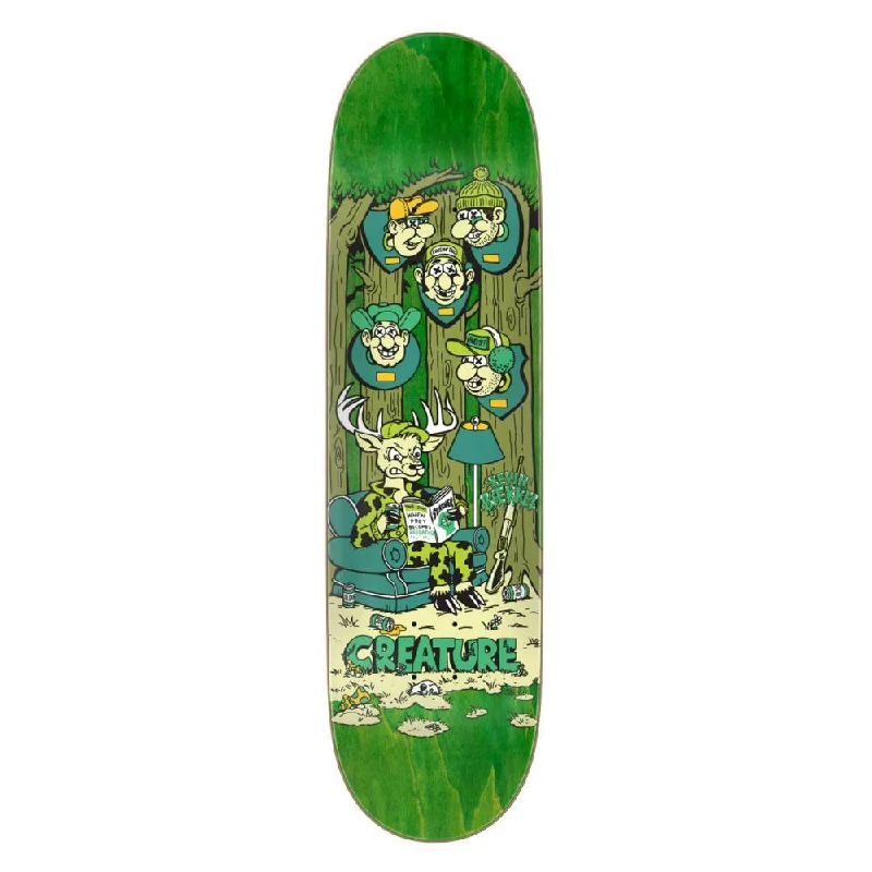 Creature Pro Skateboard Deck Baekkel Big Game Green 8.53"