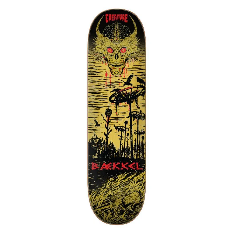 Creature Pro Skateboard Deck Baekkel Wasteland Pro Black/Red/Yellow 8.6"