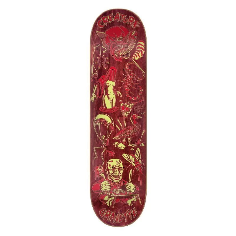 Creature VX Skateboard Deck Gravette Fiend Flash Red Multi 8.3"