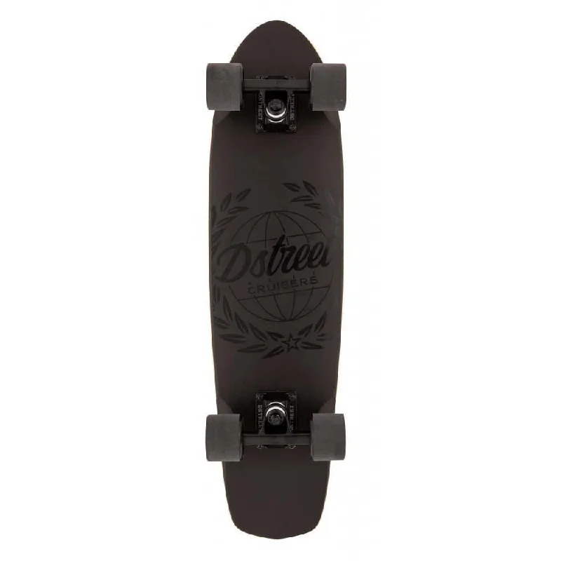 D Street Cruiser Atlas Factory Complete Skateboard Black 28"