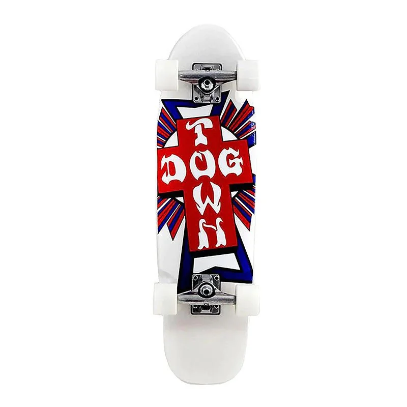 Dogtown 7.75" x 28.25" Cross Logo USA Cruiser Complete Skateboard