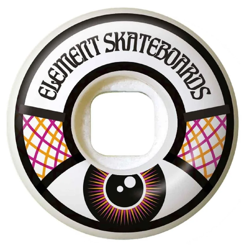 Element Moondust Skateboard Wheels White 53mm