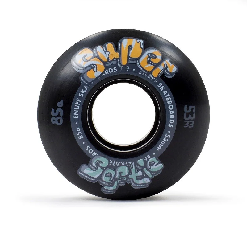 Enuff Skateboards Super Softie Park Street Filmer Skateboard wheels 85a - Black