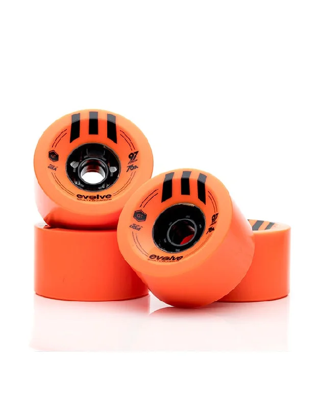 Evolve GTR 97mm/76a Wheels | Orange