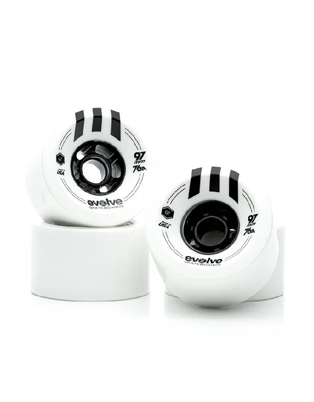 Evolve GTR 97mm/76a Wheels | White