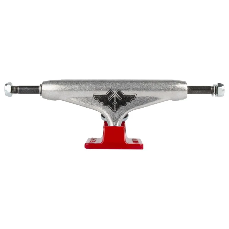 Fracture Truck Wings V2 Raw/Red Skateboard Trucks - 5.0