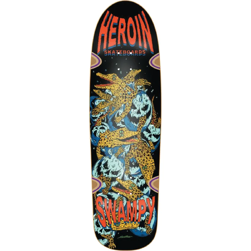 Heroin Swampy Gators DD Skateboard Deck - 9.12"