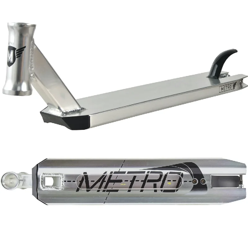 Longway Metro Polished Chrome Stunt Scooter Deck - 4.3" x 19.7"