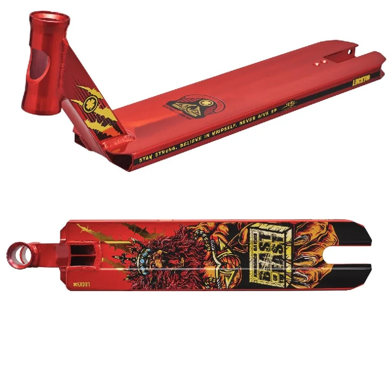 Lucky Jon Marco Gaydos JMG Signature V3 Red Stunt Scooter Deck - 4.5" x 19.5"