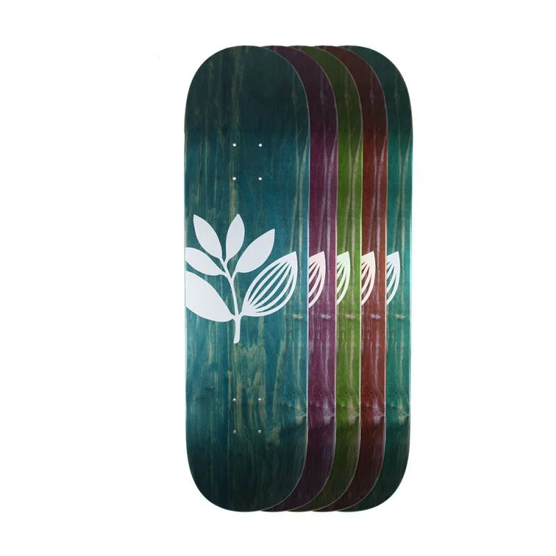 Magenta Big Plant Team Wood X Skateboard Deck - 7.625"