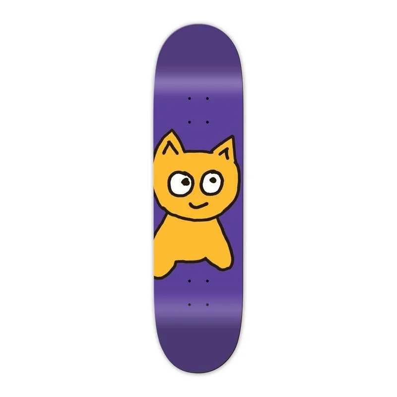 Meow DSM Big Cat Skateboard Deck Purple 7.75"