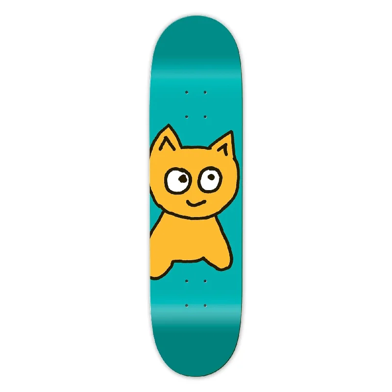 Meow DSM Big Cat Skateboard Deck Teal 7.5"