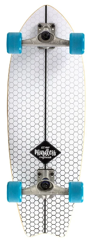 Mindless Surf Skate Fishtail White Complete Cruiser - 29.75" x 9.75"