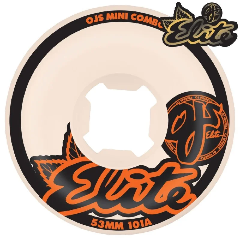 OJ Elite Skateboard Wheels Elite Mini Combo 101a White 53mm