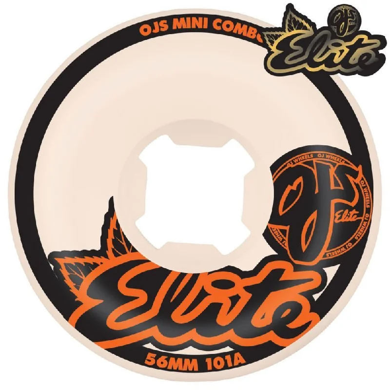 OJ Elite Skateboard Wheels Elite Mini Combo 101a White 56mm