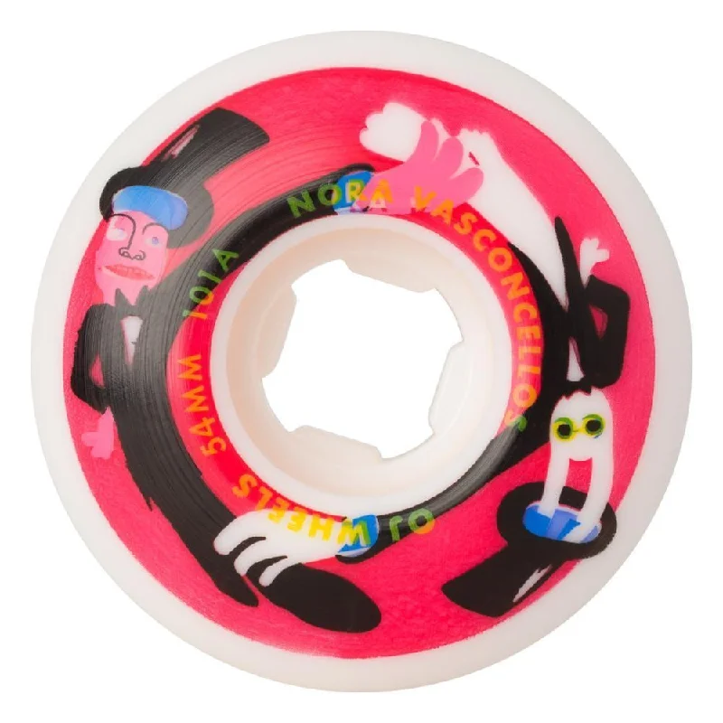 OJ Elite Wheels Nora Vasconcellos by Alex Skateboard Wheels EZ 101a Multi 54mm