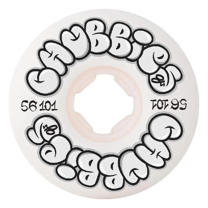 OJ Skateboard Wheels Throw Ups Chubbies 101a - White