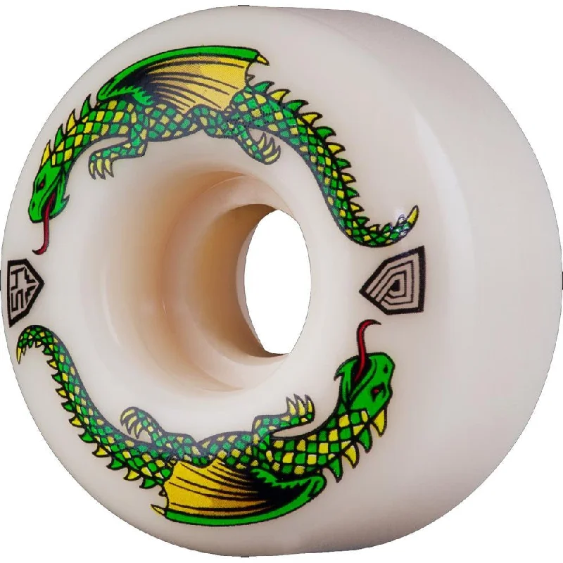 Powell Dragon Formula Skateboard Wheels Off White 93A Dragons V1 54mm x 32mm