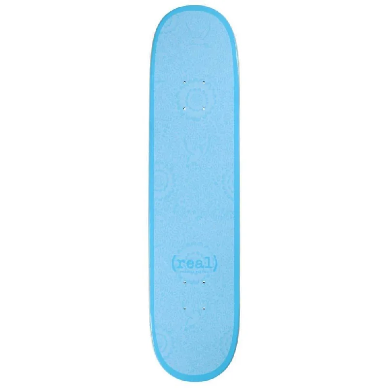 Real Flowers Renewal Skateboard Deck Blue 7.75"