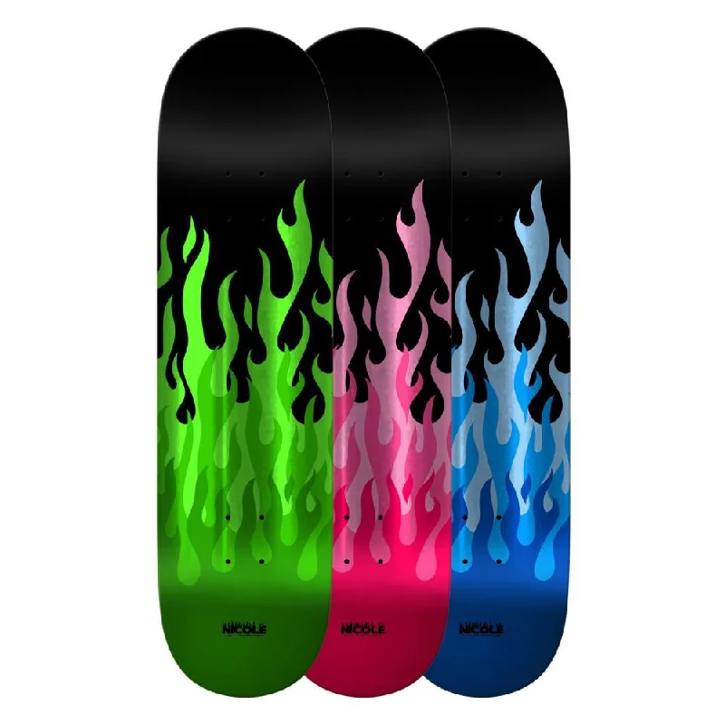 Real Skateboard Deck Nicole Kitted Assorted Blue Pink Green 8.06"