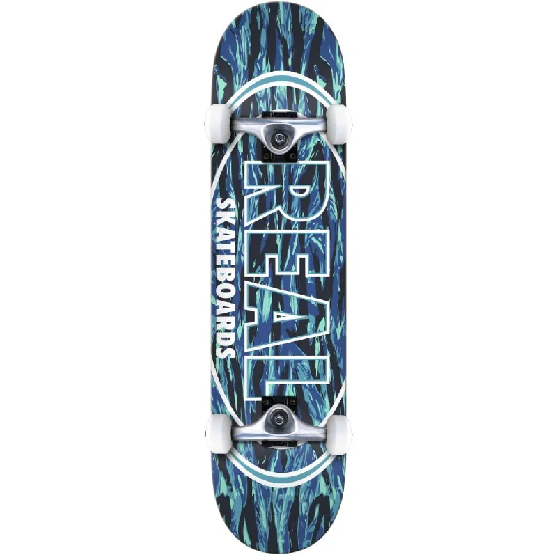 Real Stealth Oval Complete Skateboard |  Blue 7.75"