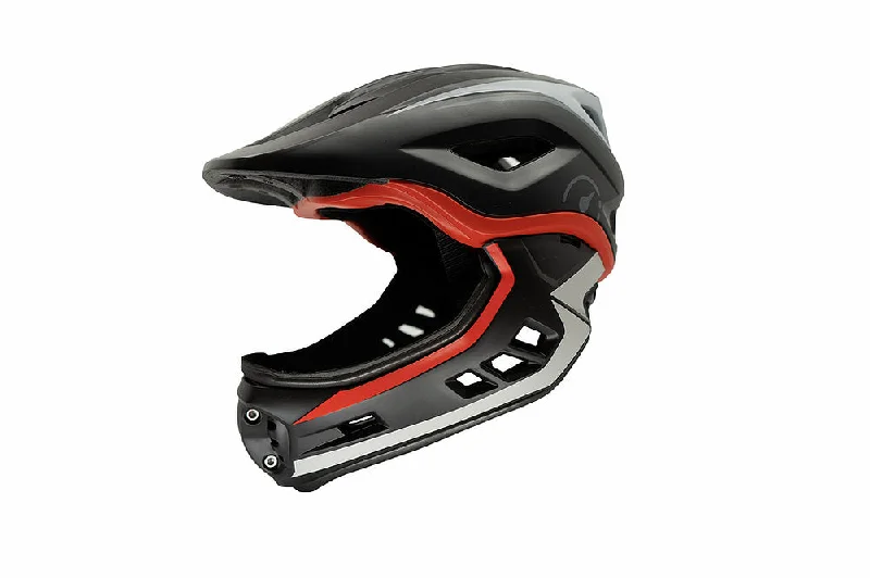 Revvi Super Lightweight Kids Full Face Helmet (48-53cm) - Black