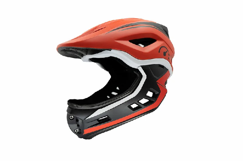 Revvi Super Lightweight Kids Full Face Helmet (48-53cm) - Red