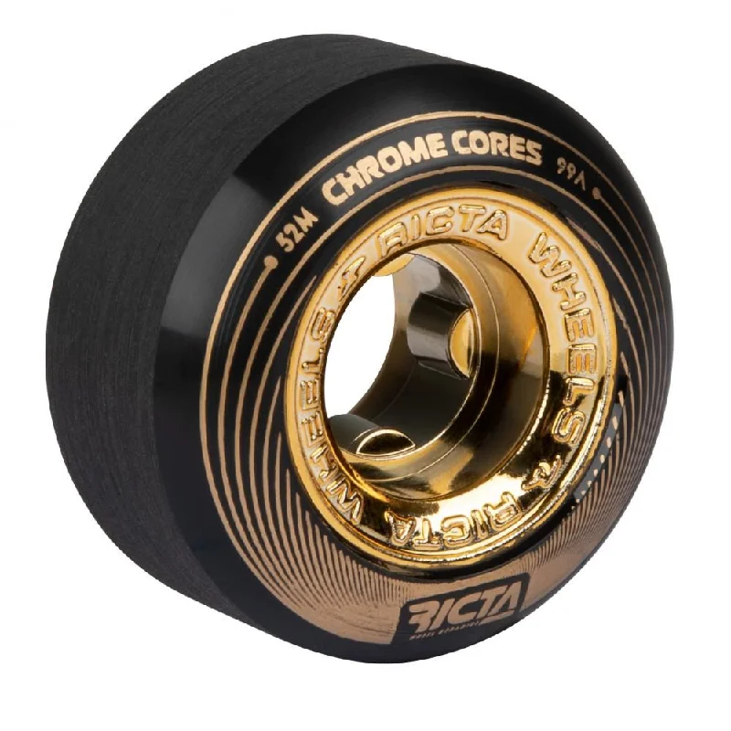 Ricta Skateboard Wheels Chrome Core 99a - Black Gold