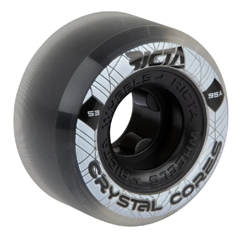 Ricta Skateboard Wheels Crystal Cores 95a - Black / Clear