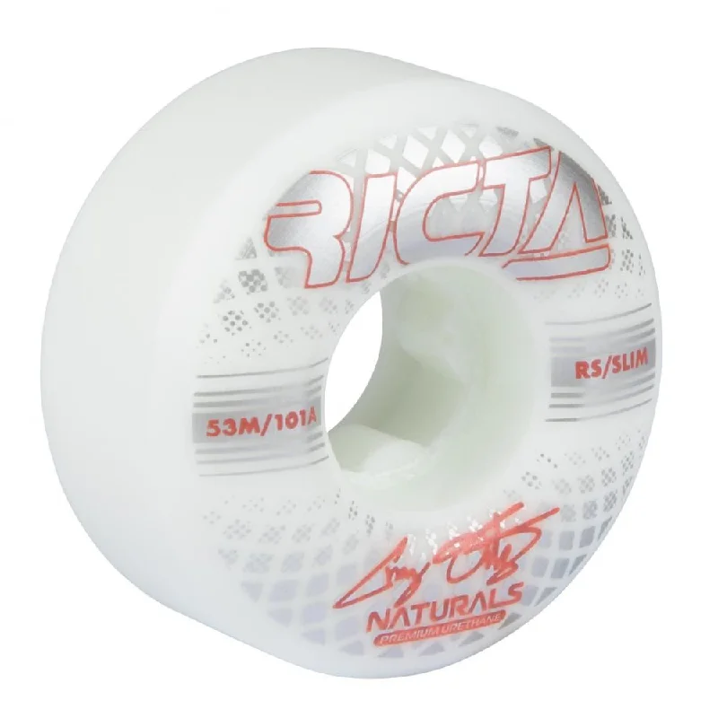 Ricta Skateboard Wheels Ortiz Ref Naturals Slim 101a - White