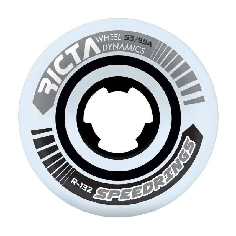 Ricta Speedrings  Skateboard Wheels 99a White 53mm