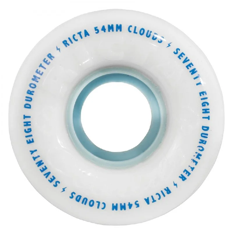 Ricta Wheels Clouds Skateboard Wheels 78A White Blue 52mm