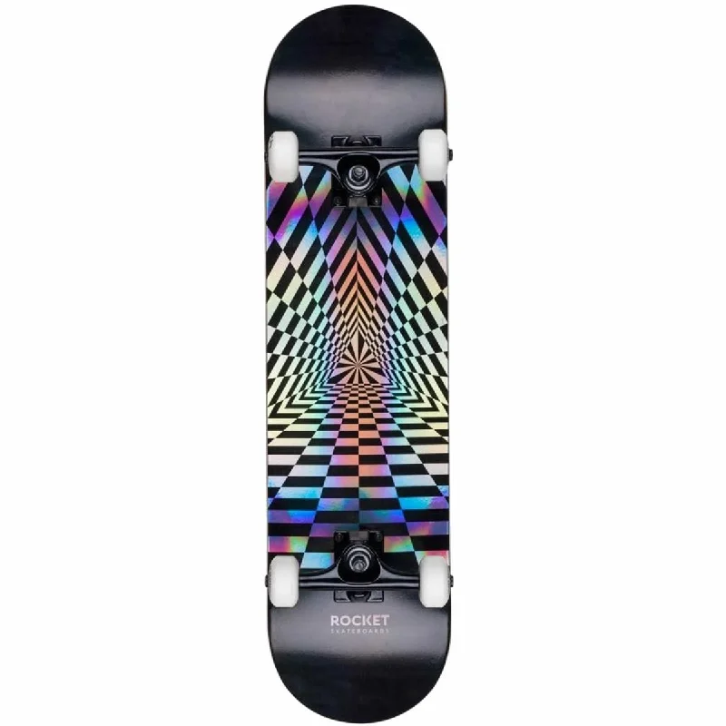 Rocket Prism Foil Complete Skateboard, 7.75"