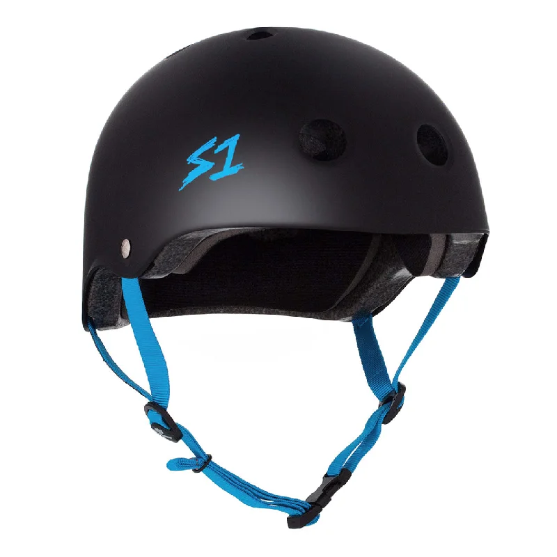 S-One Lifer Helmet - Black/Cyan Matte