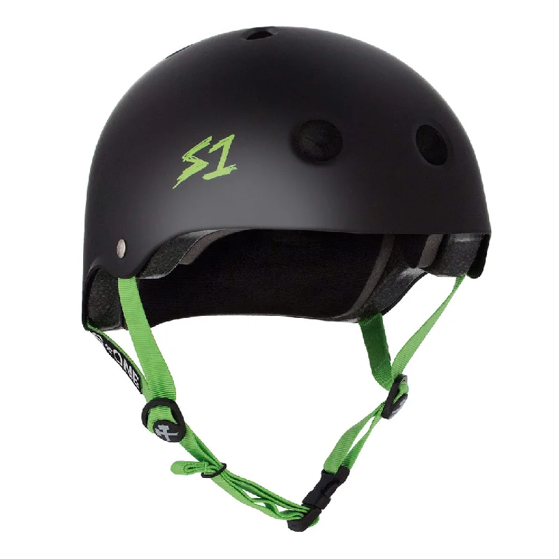 S-One Lifer Helmet - Black/Green Matte