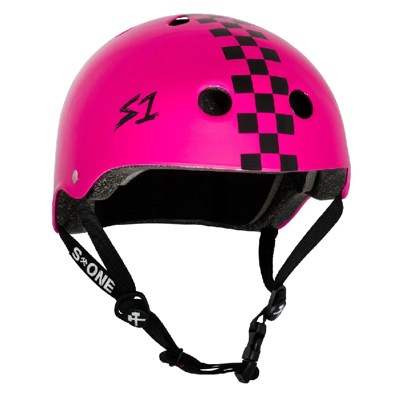 S-One Lifer Helmet - Pink Gloss/Checker