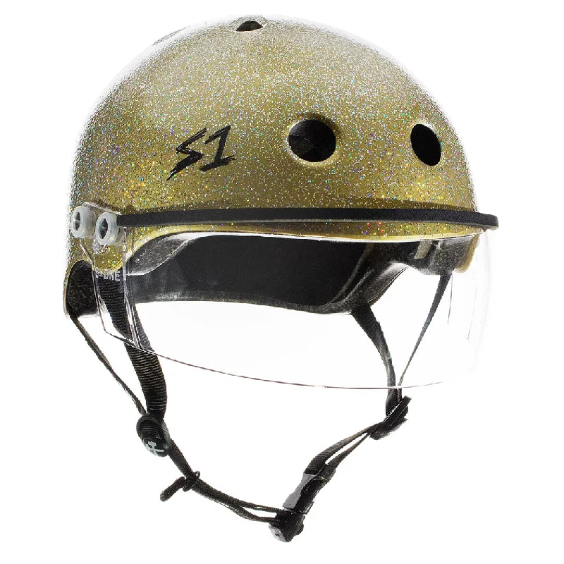 S-One Visor Lifer Helmet - Gold Glitter