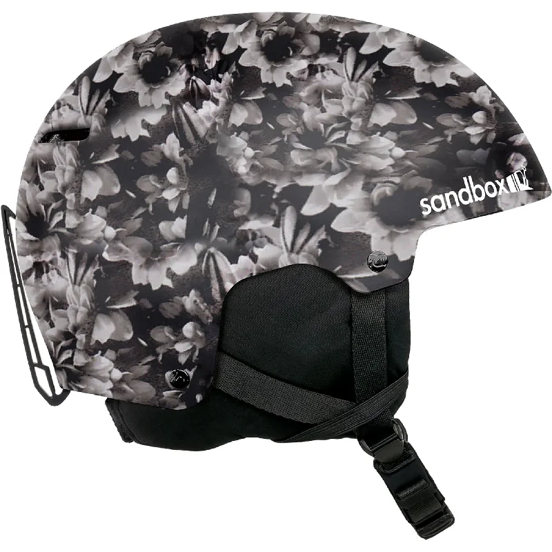 Sandbox Icon Snow Helmet Black Floral 2024