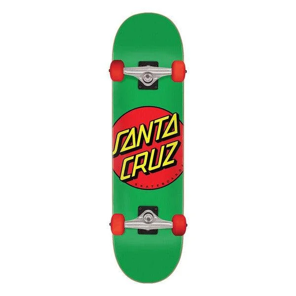 Santa Cruz Classic Dot Mid Skateboard Complete 7.8" Green