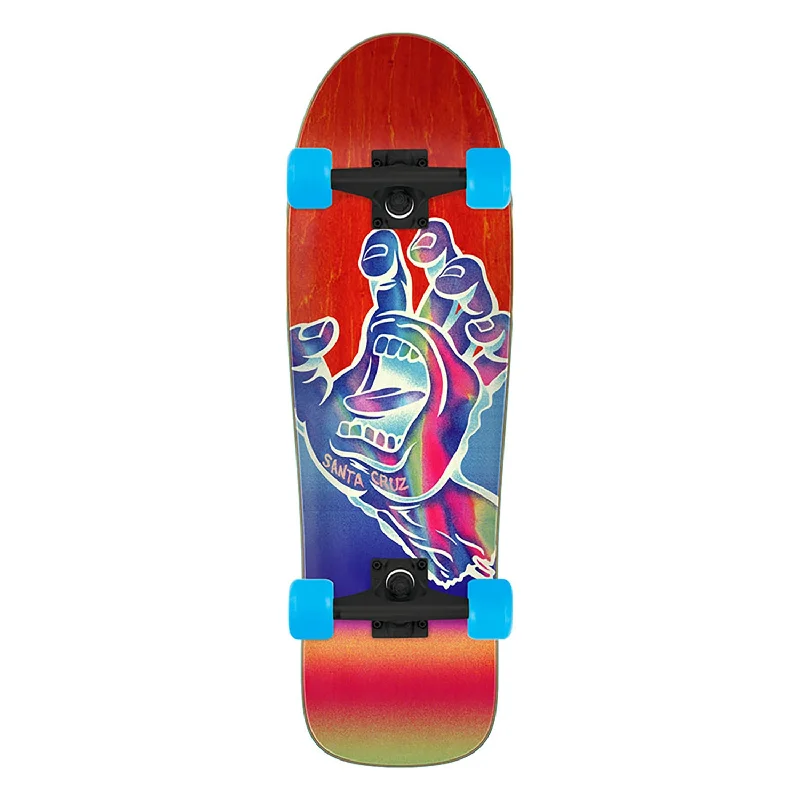 Santa Cruz Iridescent Hand Cruiser Complete Skateboard 9.7" x 31.7"