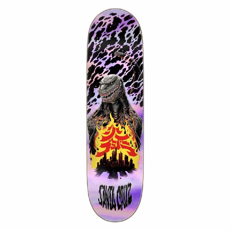 Santa Cruz Skateboard Deck Godzilla Shin Knox Firepit Multi 8.5"