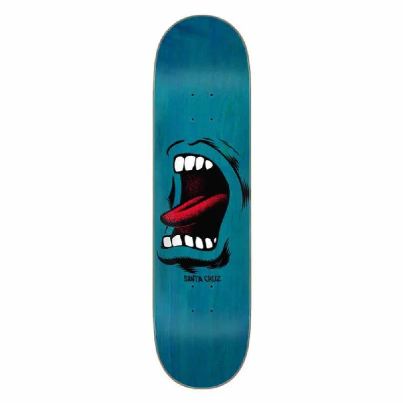 Santa Cruz Skateboard Deck Screaming Mouth Blue 8.25"